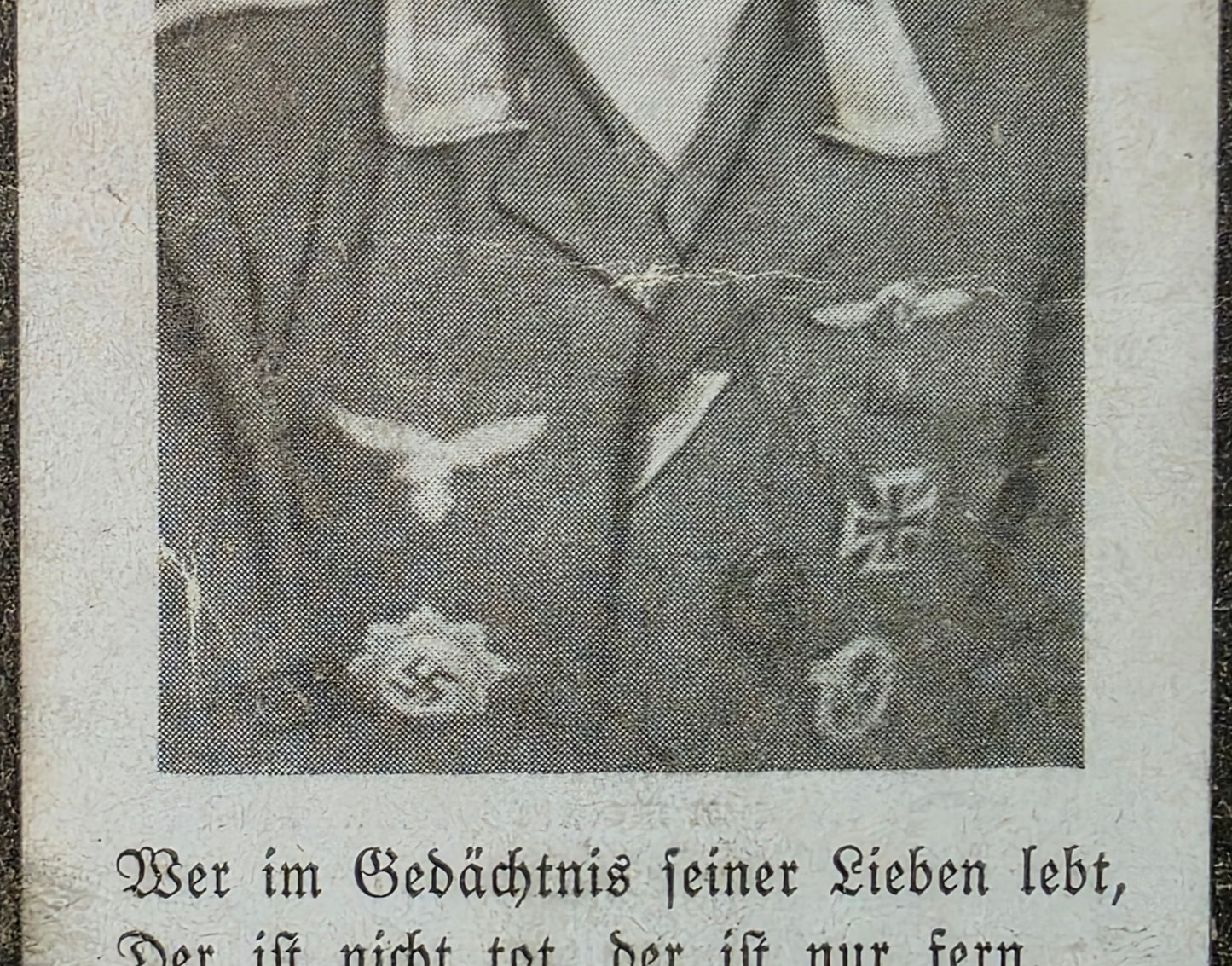 Sterbebild Feldwebel Weichstätten Pilot I./StG-2 "Immelmann" DKiG Ehrenpokal der Luftwaffe FFS Gold Uman Ukraine