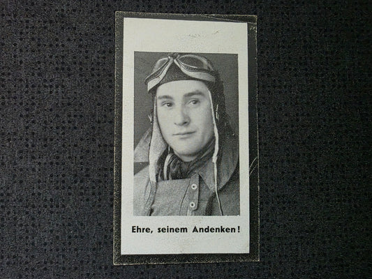 Sterbebild Gefreiter Heiligenberg 8./KG-77 Feindflug England Kanal Dover