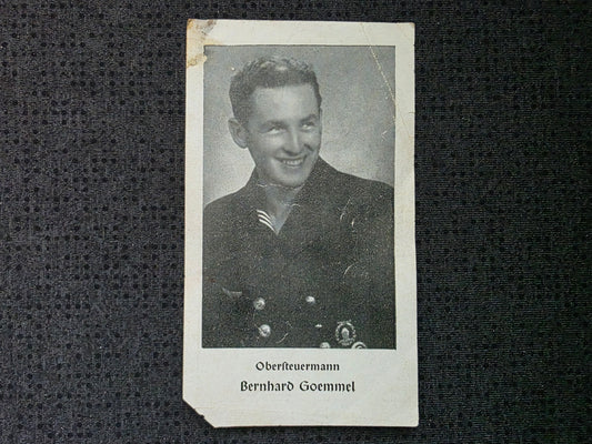 Sterbebild Obersteuermann Wurmannsquick U416 U-Boot Flottenabzeichen Danziger Bucht Ostsee