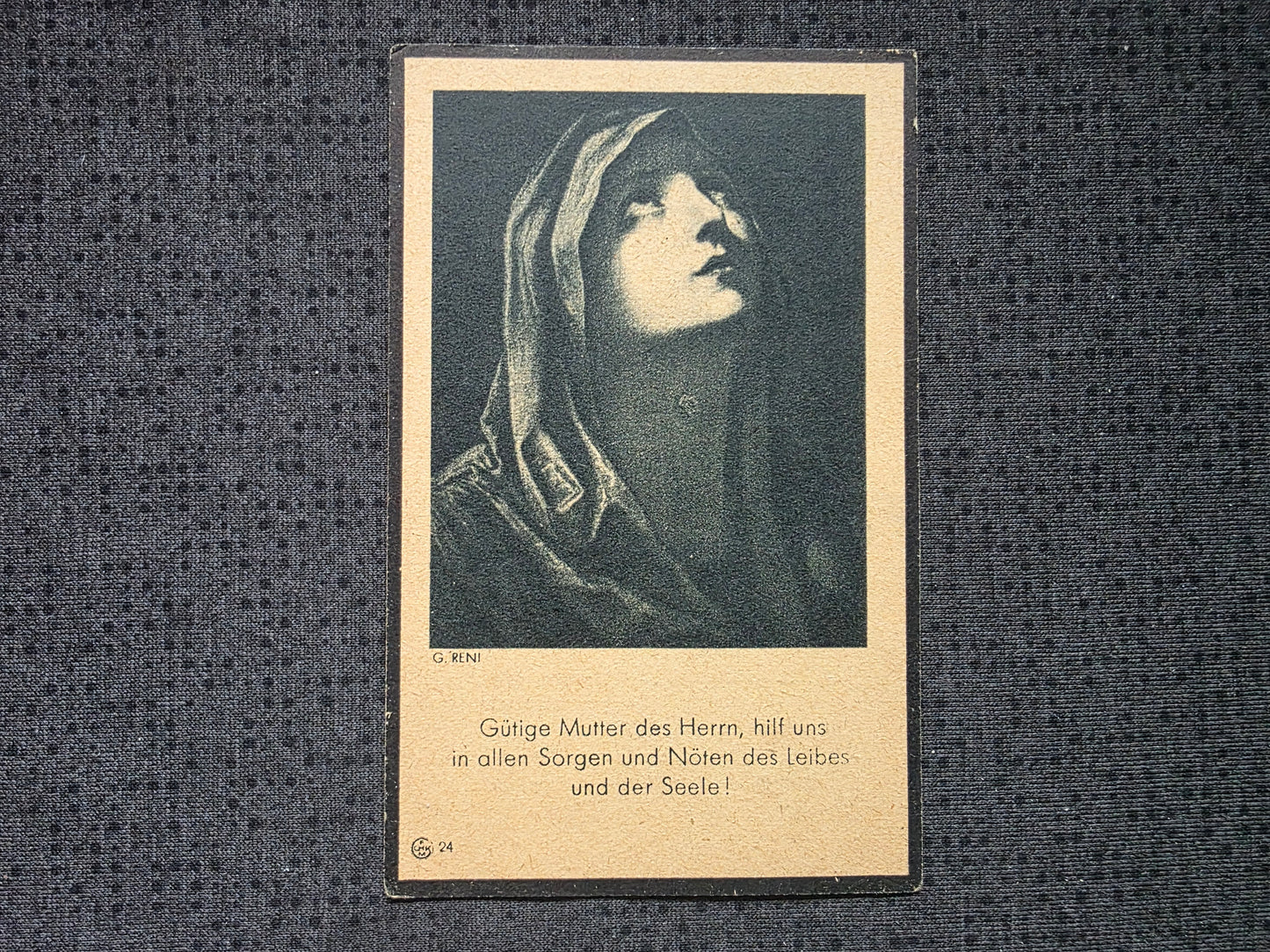 Sterbebild Oberfeldwebel Pösing Stab Korpsabteilung C Osten