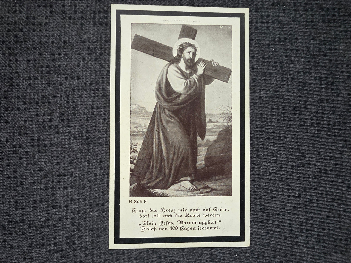 Sterbebild Schütze Triftern 11. Komp. Inf. Regt. 62 Scheldeübergang Tournai Belgien