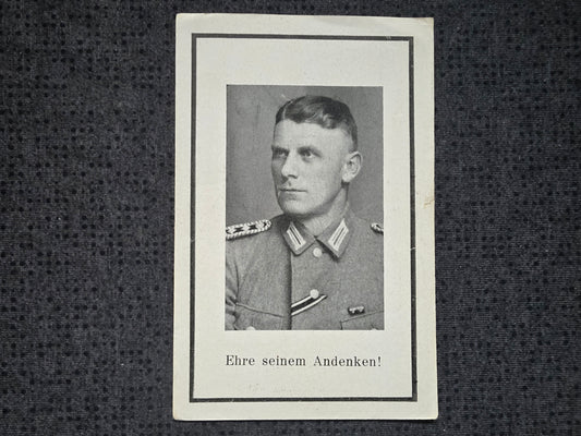 Sterbebild Hauptwachtmeister Passau Schutzpolizei Vanagi Kurland Lettland