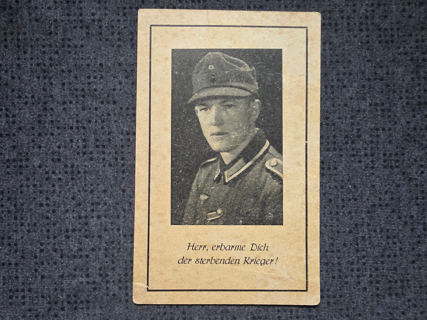 Sterbebild Unteroffizier Zainach 13. Komp. Geb.-Jäger Regt. 85 Kretaband Monte Casale Cassino Italien