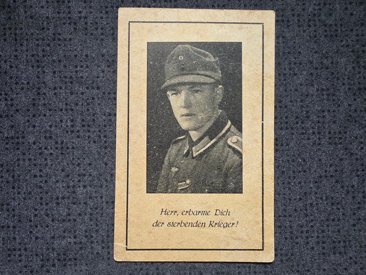 Sterbebild Unteroffizier Zainach 13. Komp. Geb.-Jäger Regt. 85 Kretaband Monte Casale Cassino Italien