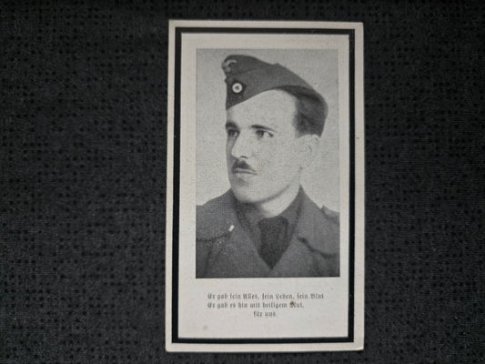 Sterbebild Unteroffizier Lochhausen 1. Batterie Sturmgeschütz-Brigade 237 Mogilew Russland