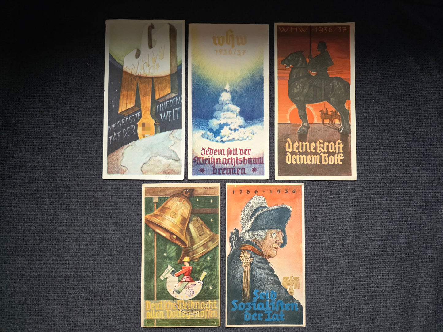 5 x WHW Winterhilfswerk Sammelbilder Spendenabzeichen Propaganda Konvolut 4