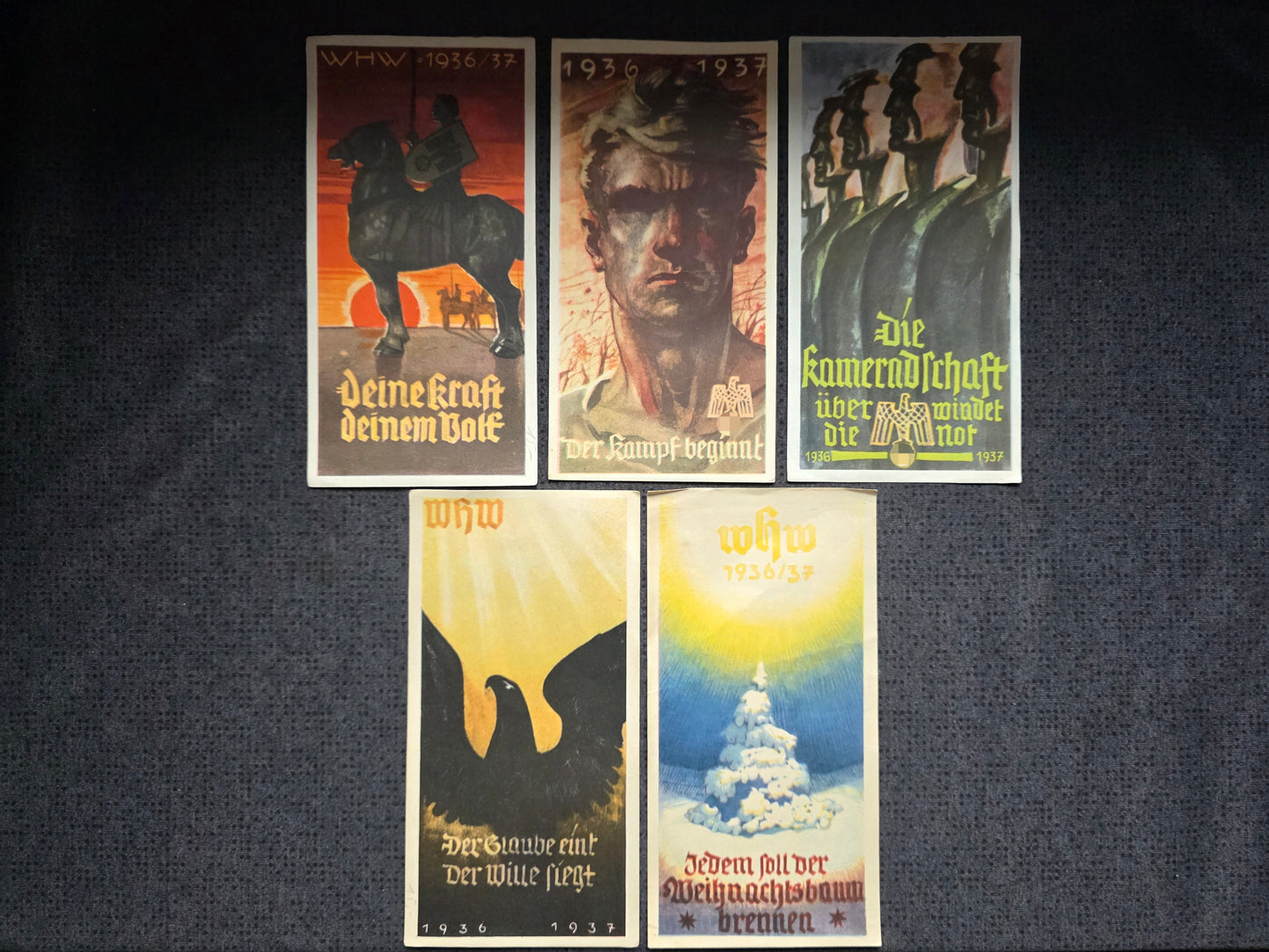 5 x WHW Winterhilfswerk Sammelbilder Spendenabzeichen Propaganda Konvolut 7