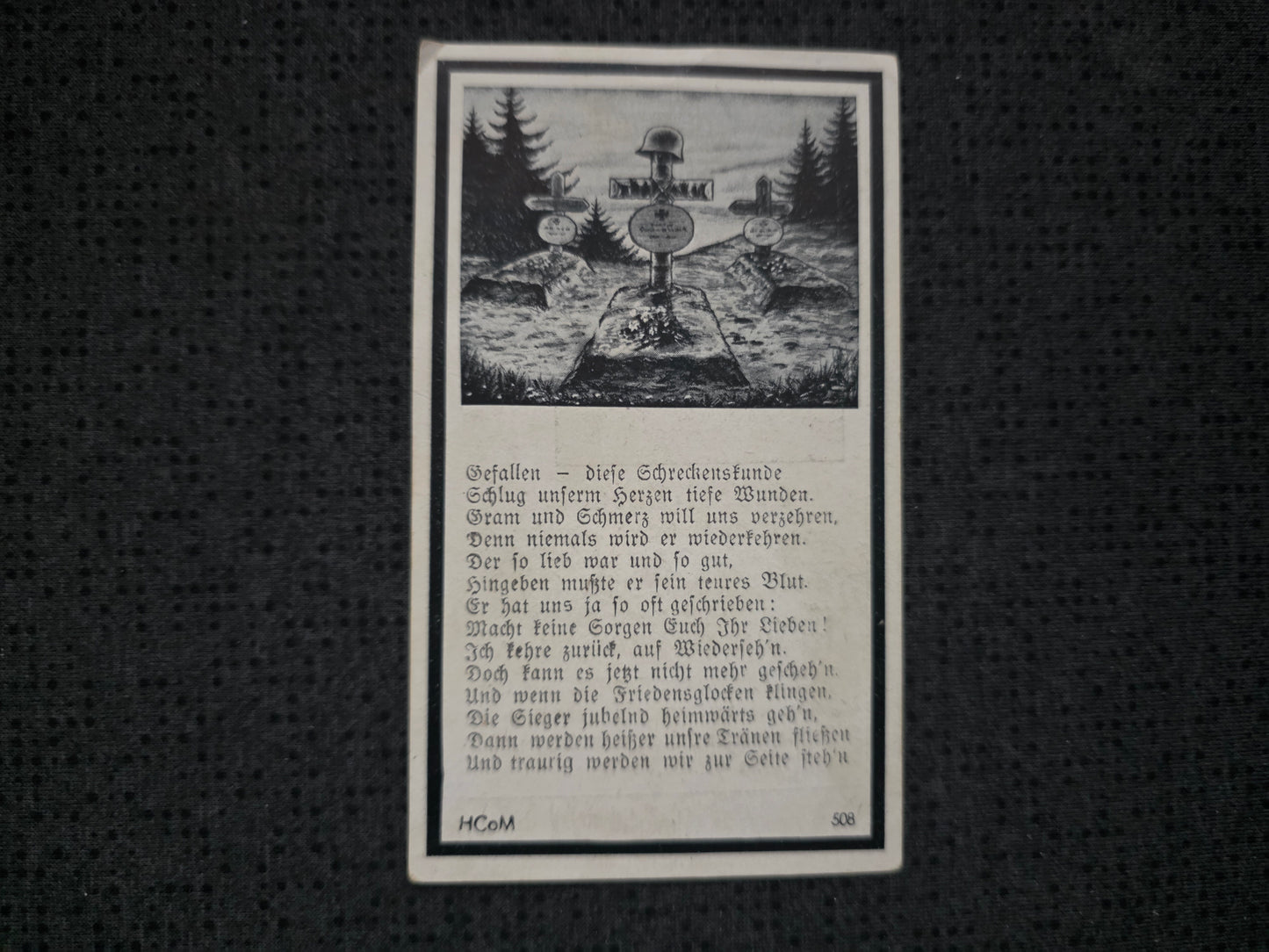 Sterbebild Gefreiter Triftern Infanterie Regt. Endkampf Norwegen Schwerin