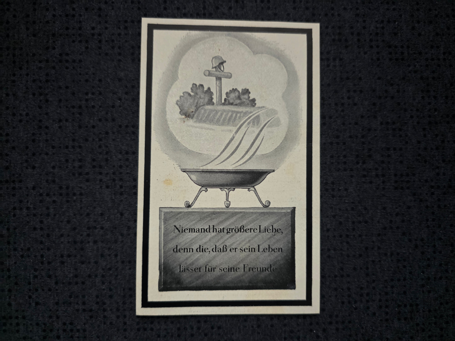 Sterbebild Hauptmann Kompaniechef Polizei-Regiment Epinal Andilly Frankreich Westen