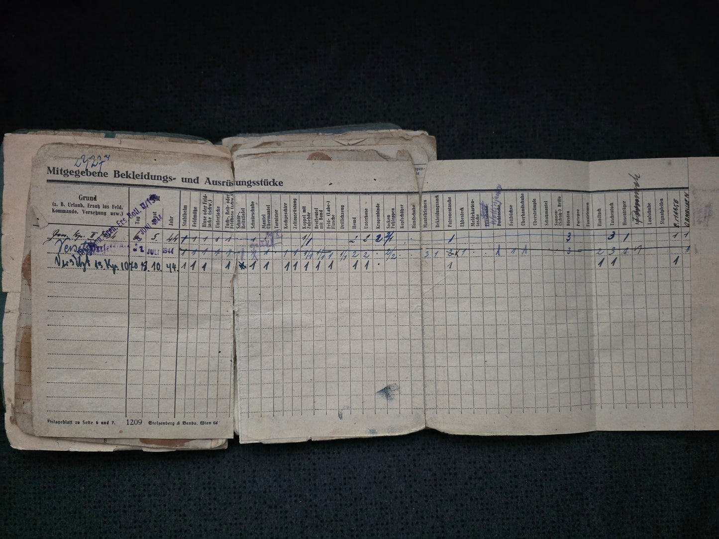 Konvolut Soldbuch + Dokumente + Fotos Luftwaffe Flakbatterie Flak Abt. 999 Strafbataillon