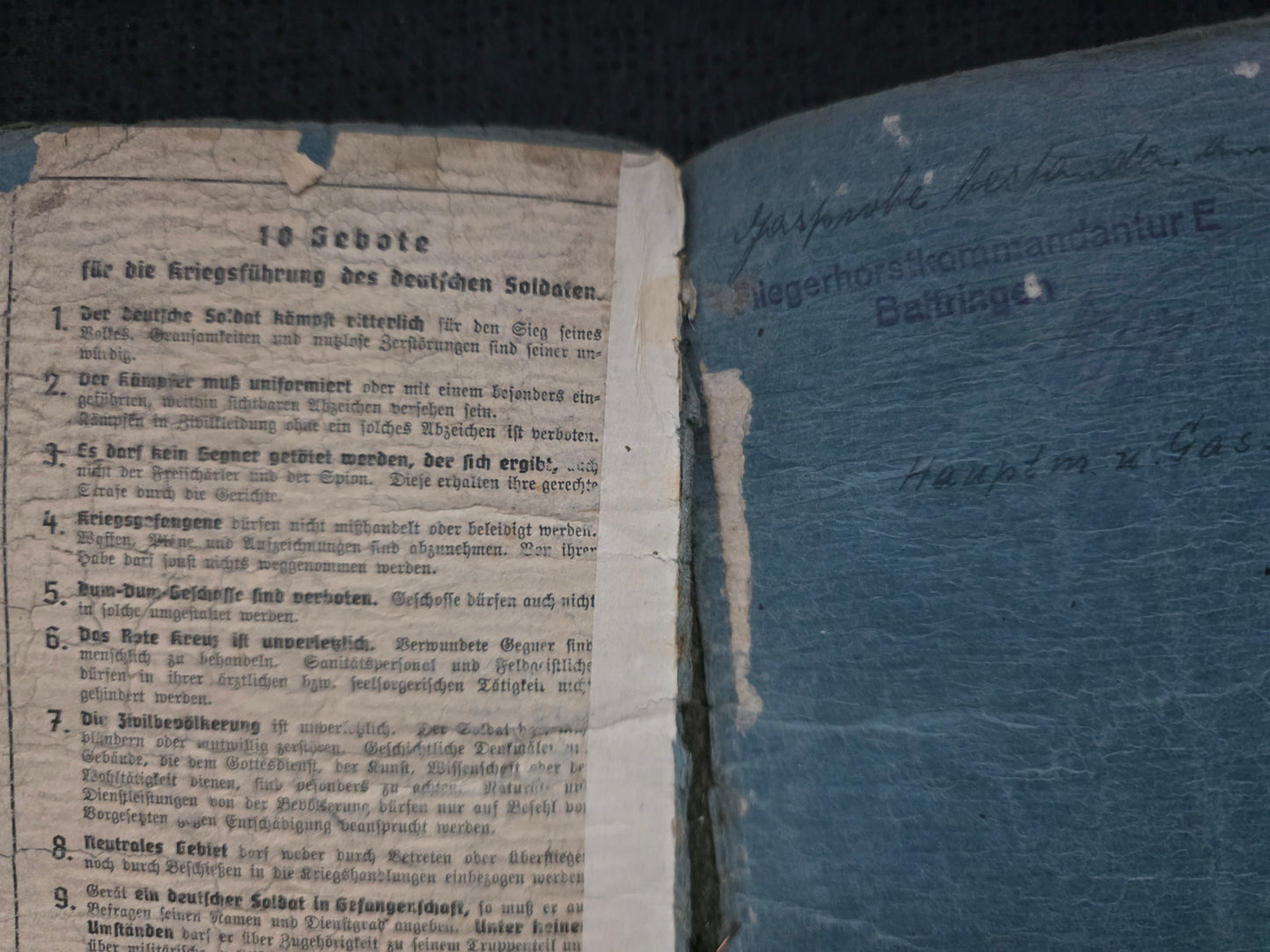 Konvolut Soldbuch + Dokumente + Fotos Luftwaffe Flakbatterie Flak Abt. 999 Strafbataillon