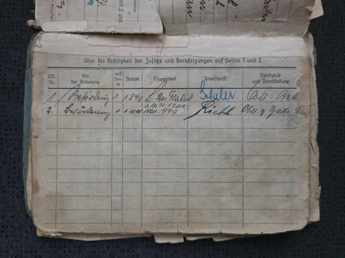 Konvolut Soldbuch + Dokumente + Fotos Luftwaffe Flakbatterie Flak Abt. 999 Strafbataillon