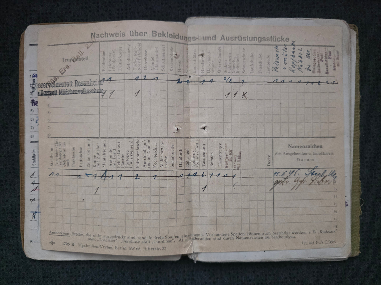 Großes Konvolut Soldbuch + Wehrpass Tasche + Mitgliedsbuch DAF + Dokumente