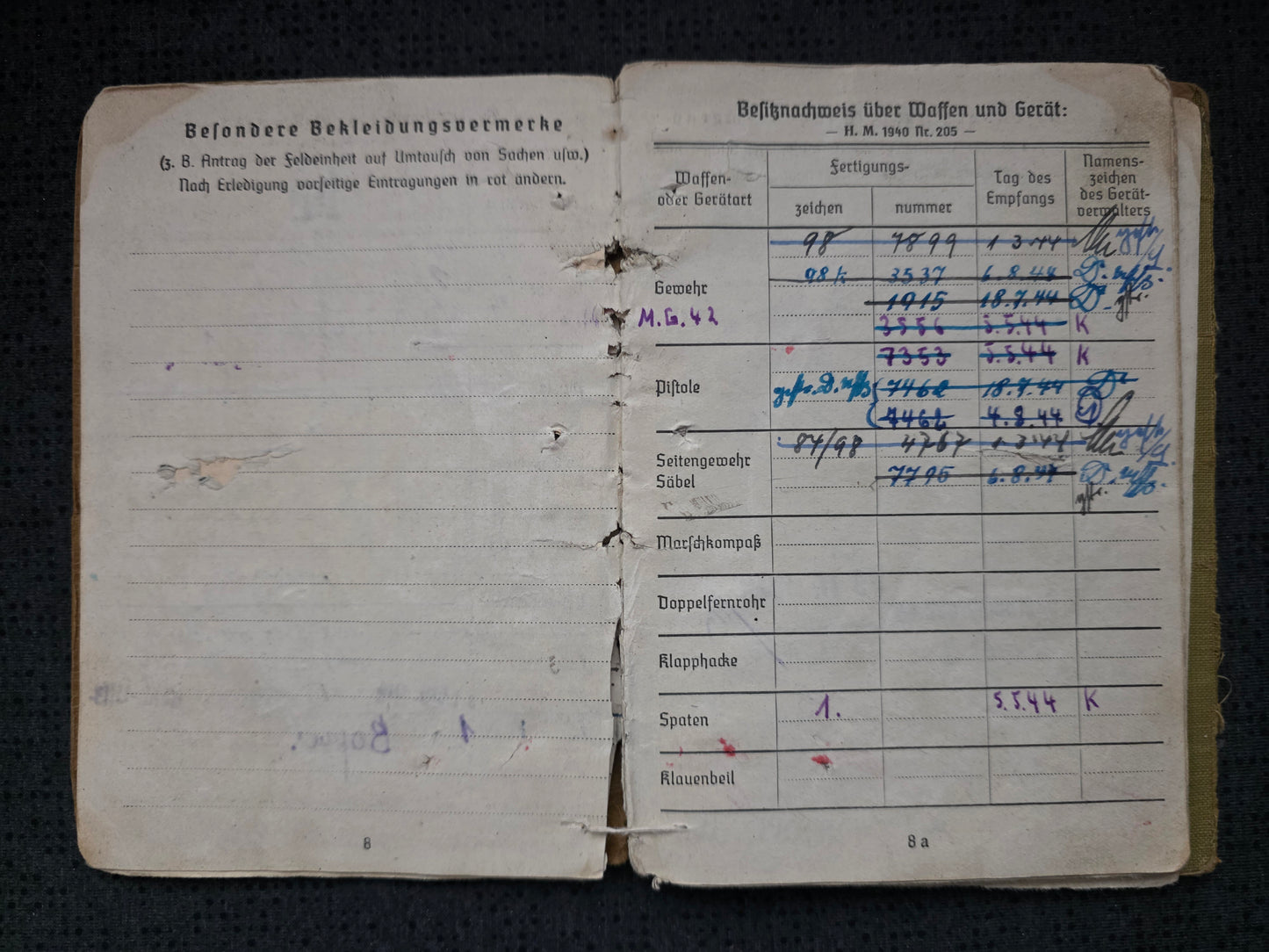 Großes Konvolut Soldbuch + Wehrpass Tasche + Mitgliedsbuch DAF + Dokumente