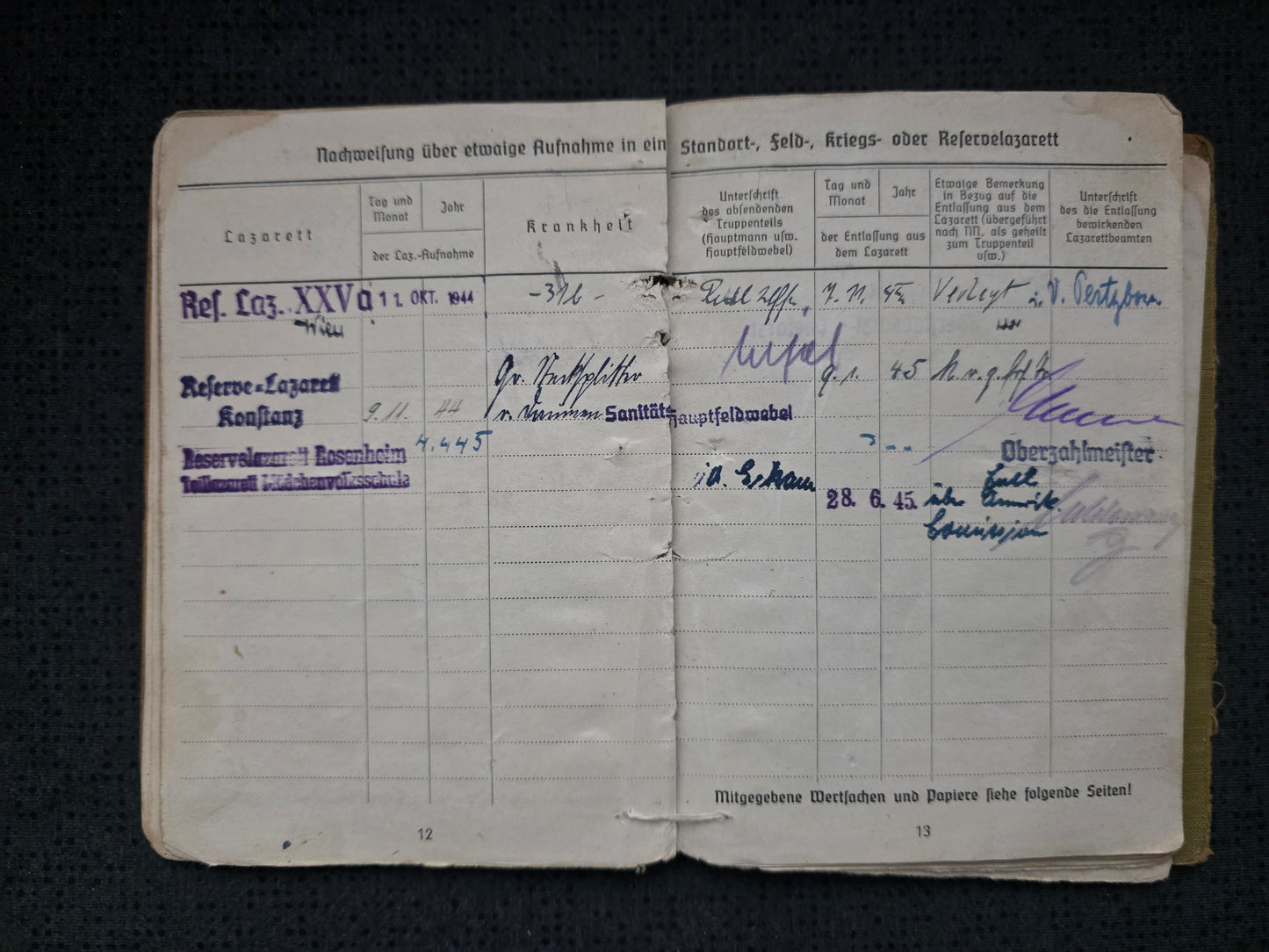 Großes Konvolut Soldbuch + Wehrpass Tasche + Mitgliedsbuch DAF + Dokumente