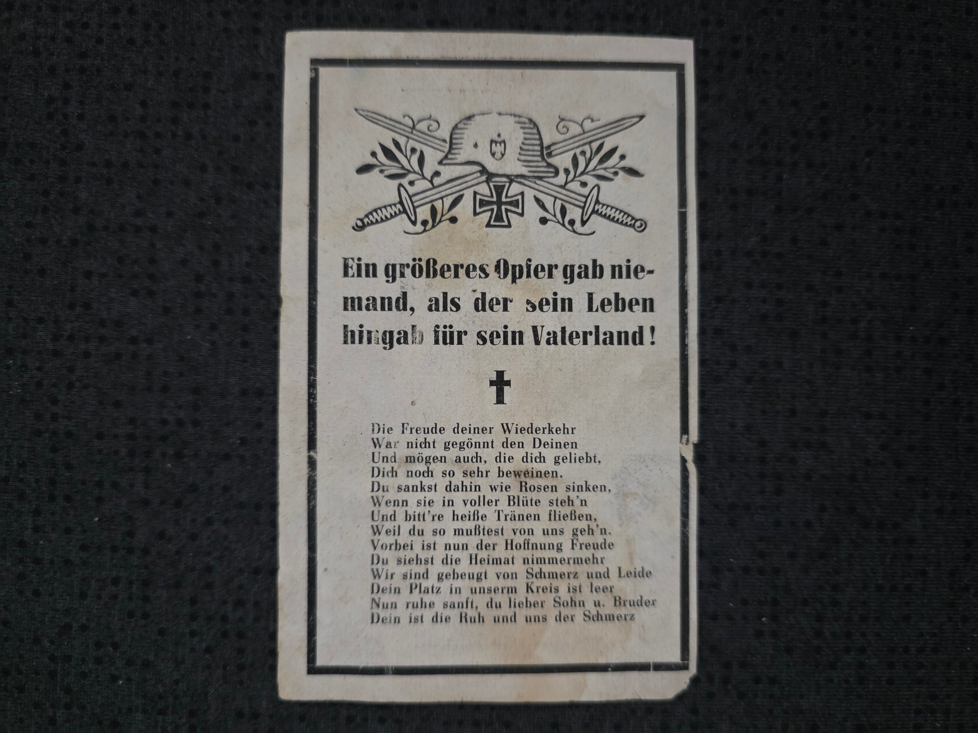 Sterbebild SS-Unterscharführer Ruckasing 8. Komp. SS-Panzer Gren. Regt. "Deutschland" Losewaja Russland - www.mmilitaria.com