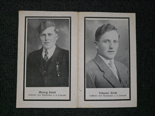 Sterbebild Brüder Neukirchen Gefreiter Art. Regt. 297 Obergefreiter Sebesh Russland - www.mmilitaria.com