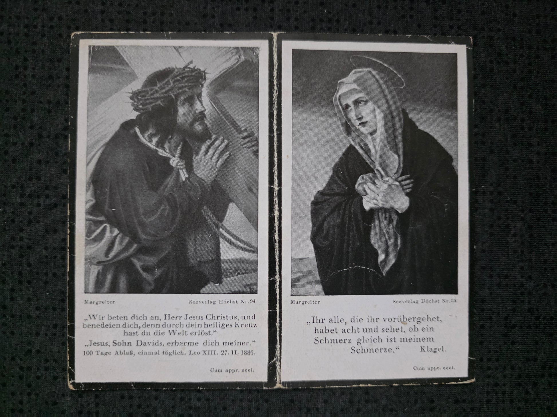 Sterbebild Hauptmann St. Martin Landesschützen Ers. Btl. 17 viele Orden Wien Österreich - www.mmilitaria.com