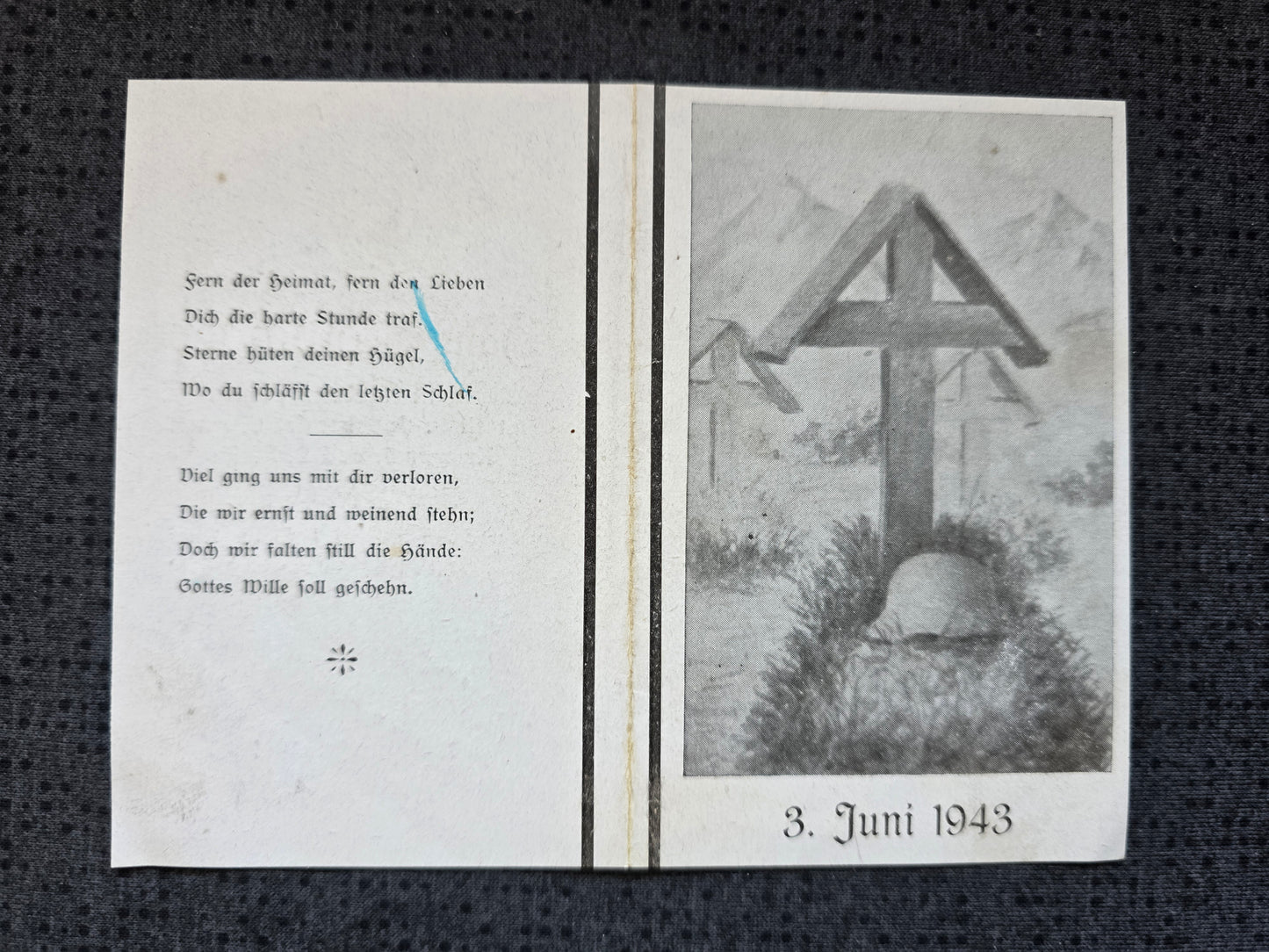 Sterbebild Leutnant Laufen 1. Komp. Pionier Btl. 212 Mga Russland - www.mmilitaria.com