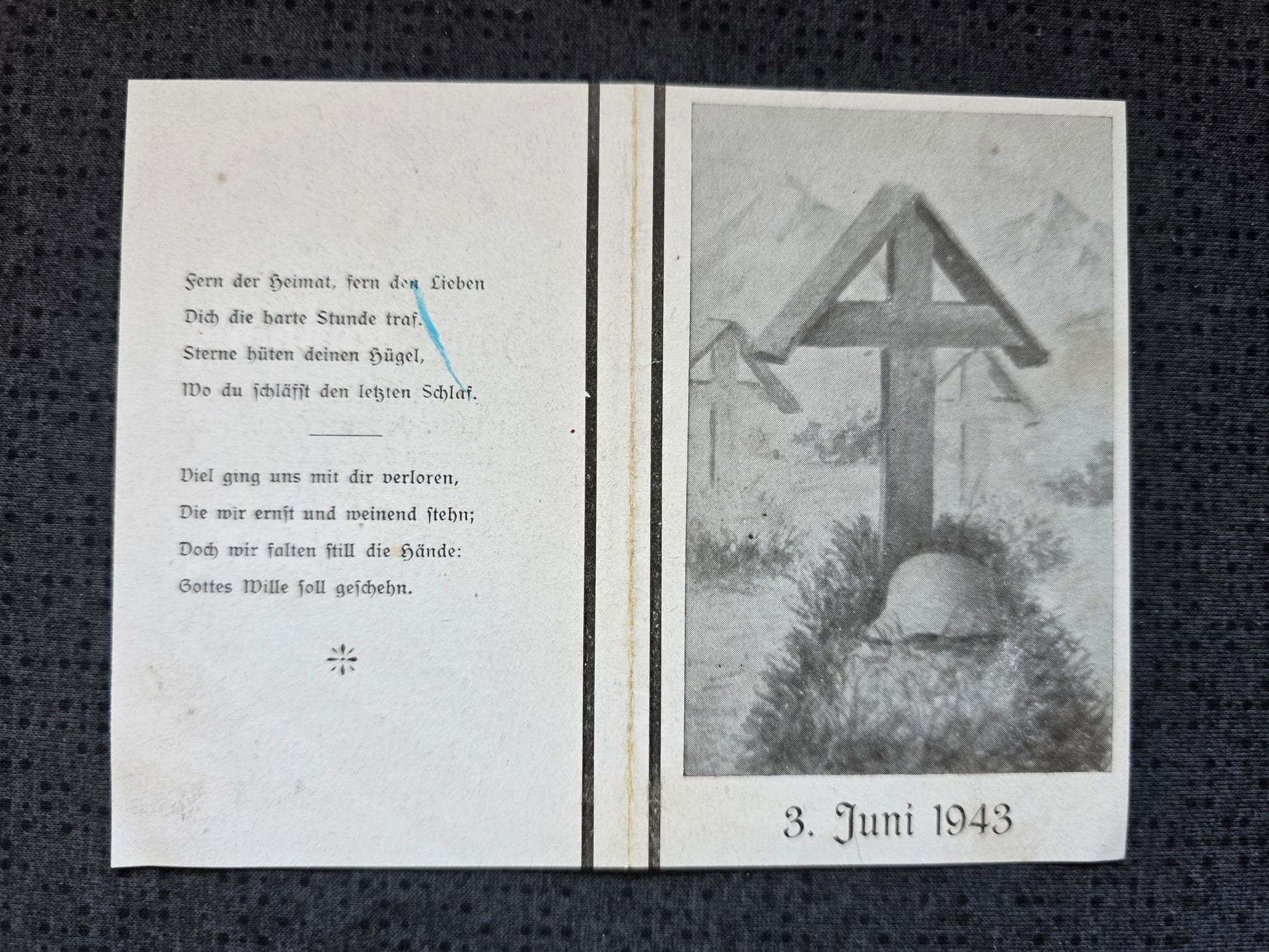 Sterbebild Leutnant Laufen 1. Komp. Pionier Btl. 212 Mga Russland - www.mmilitaria.com