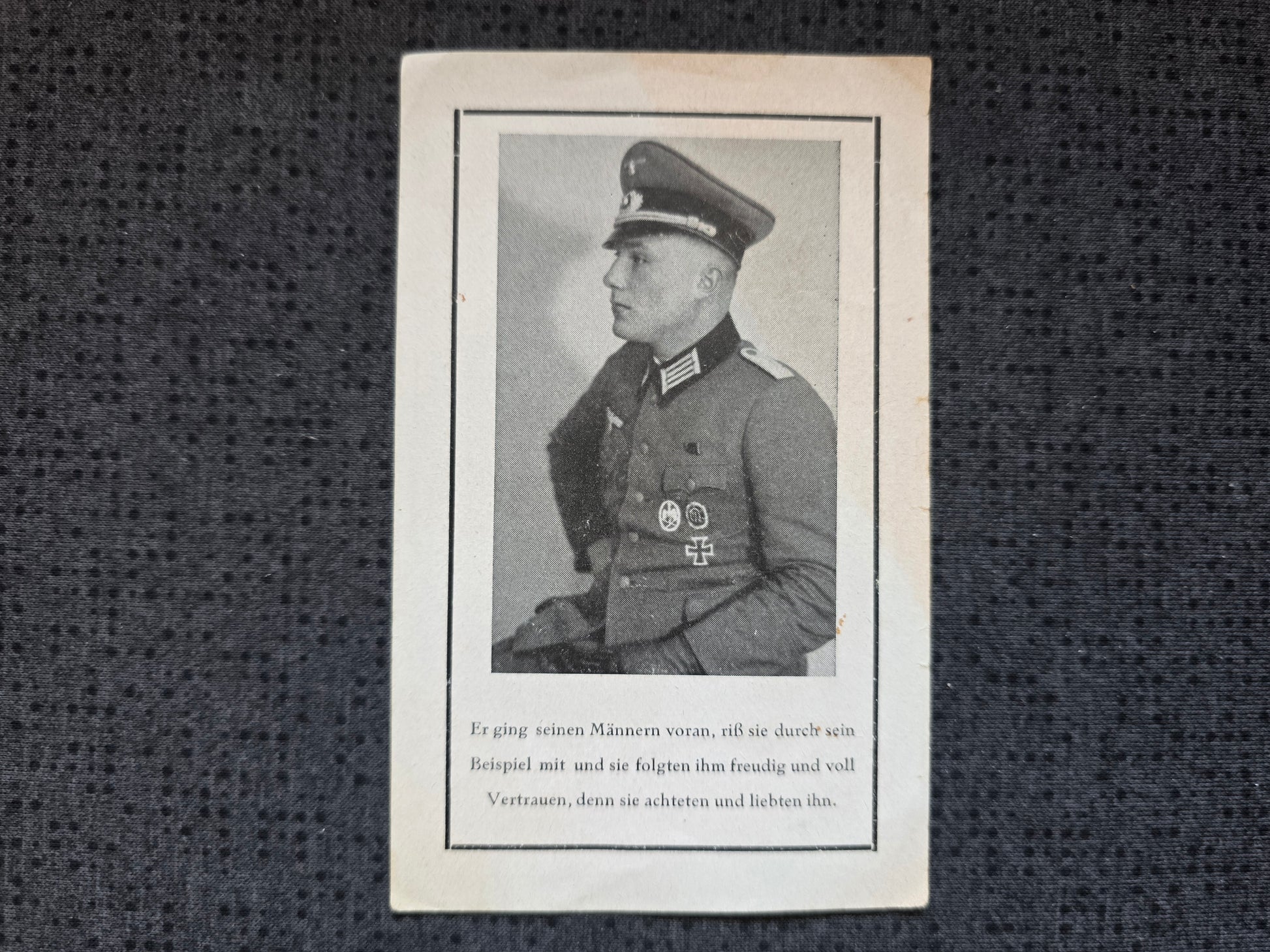 Sterbebild Oberleutnant Langerringen KP-Chef Pionier Btl. Zwiahel Ukraine - www.mmilitaria.com