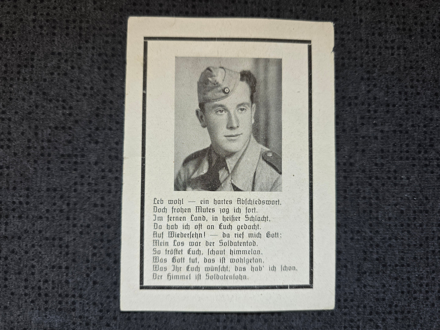 Sterbebild Obergefreiter Losheim Fallschirmjäger Regt. San Casciano Florenz Italien - www.mmilitaria.com
