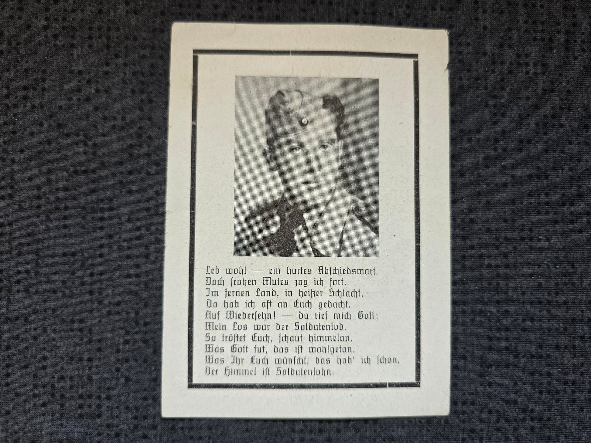 Sterbebild Obergefreiter Losheim Fallschirmjäger Regt. San Casciano Florenz Italien - www.mmilitaria.com
