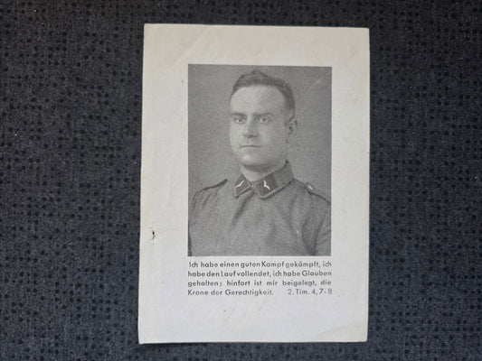 Sterbebild NSKK-Rottenführer Regensburg Machnowka Ukraine - www.mmilitaria.com