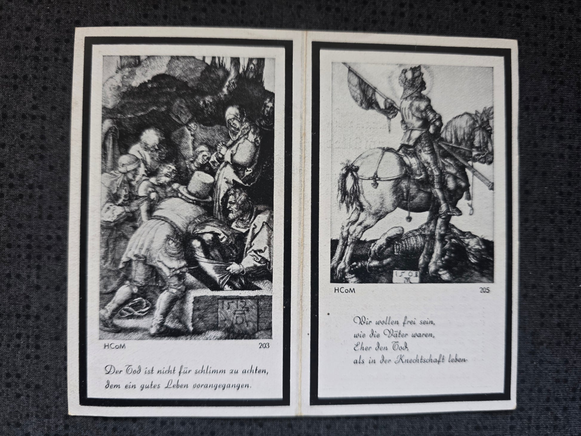 Sterbebild Unteroffizier Einhaus PAK Abt. 14. Komp. Gren. Regt. 499 Rissawy Russland - www.mmilitaria.com