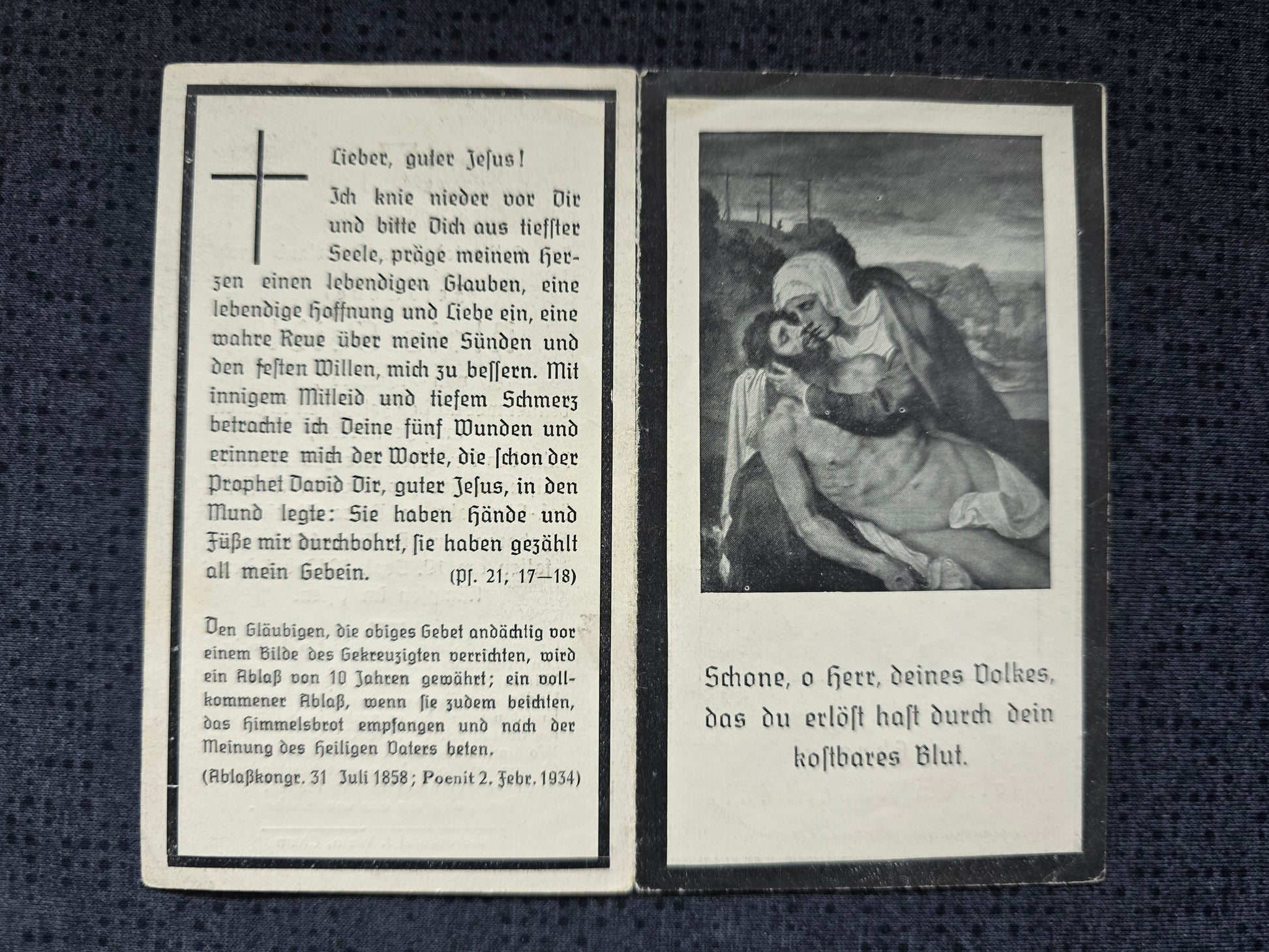 Sterbebild Oberfeldwebel Zellwies 6. Komp. Inf. Regt. 378 DKiG Am Werman (vor Höhe 5) Finnland Russland - www.mmilitaria.com