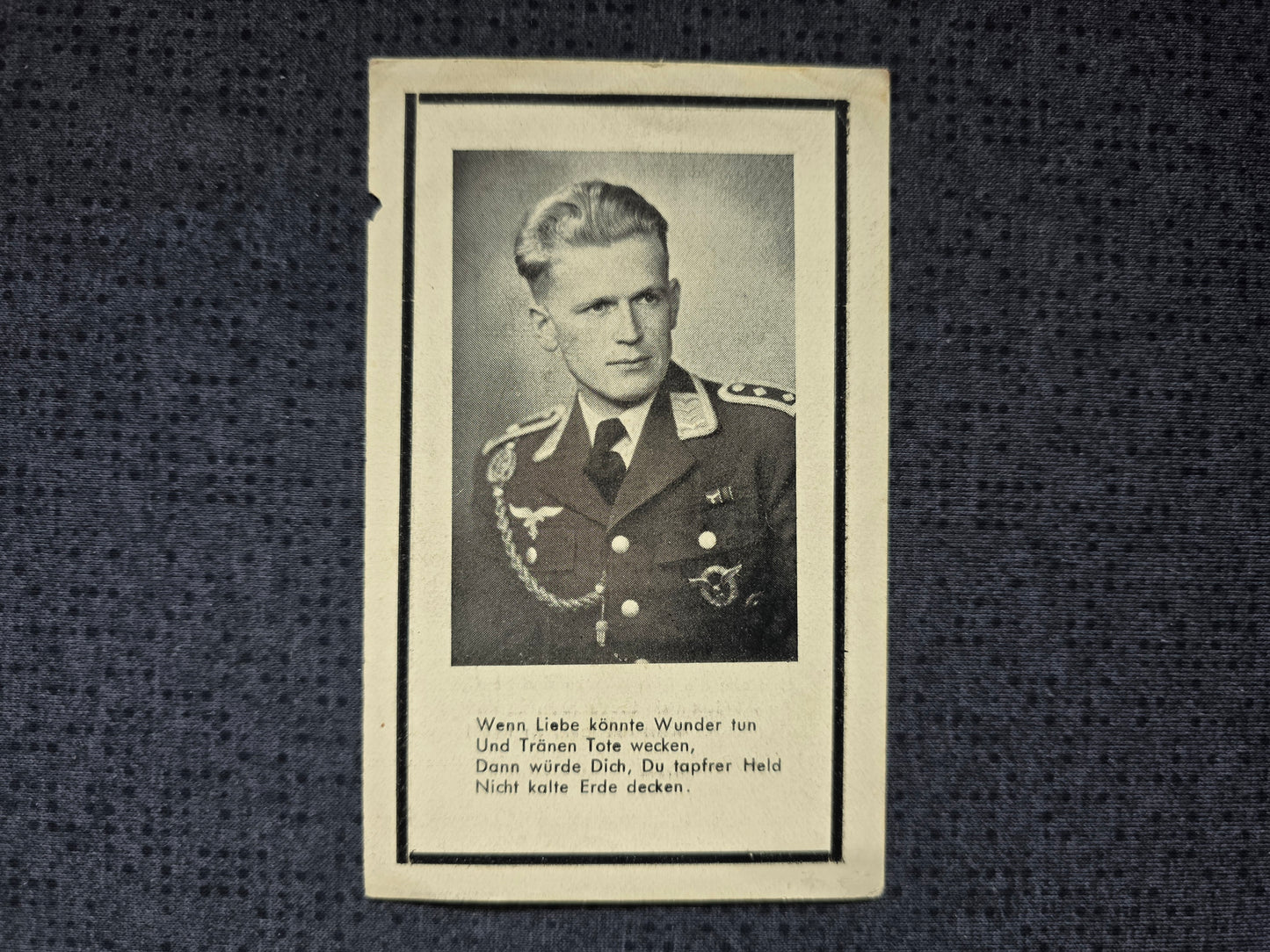 Sterbebild Oberfeldwebel Kettershausen Pilot & Fluglehrer FFS B21 Hohensalza Warthegau - www.mmilitaria.com