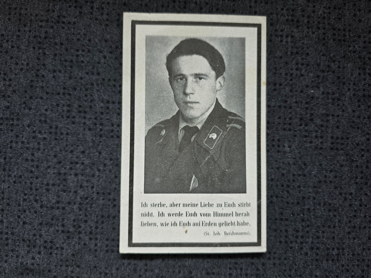 Sterbebild Unteroffizier Irsingen 8. Komp. Panzer Regt. 25 PSA Skalat Ukraine - www.mmilitaria.com