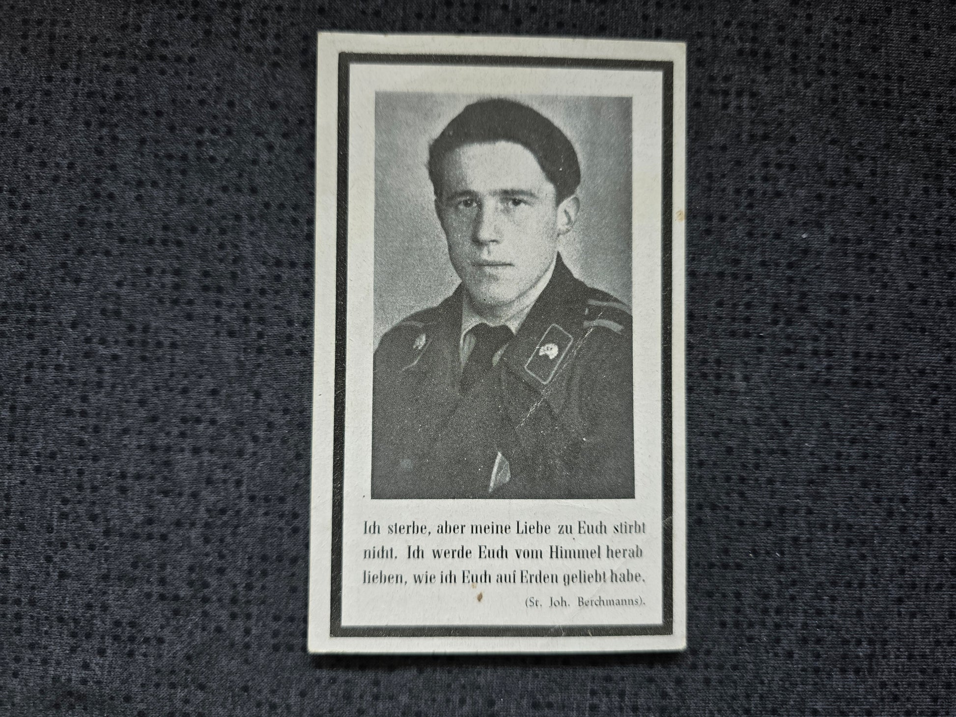 Sterbebild Unteroffizier Irsingen 8. Komp. Panzer Regt. 25 PSA Skalat Ukraine - www.mmilitaria.com