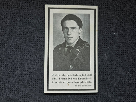 Sterbebild Unteroffizier Irsingen 8. Komp. Panzer Regt. 25 PSA Skalat Ukraine - www.mmilitaria.com