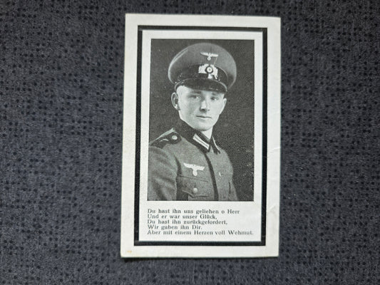 Sterbebild Obergefreiter Probstried 1. Pz.-Gren. Regt. 104 DAK Faïd Tunesien Afrika - www.mmilitaria.com