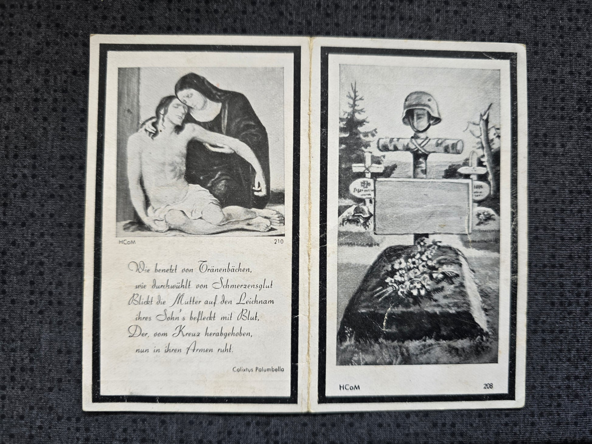 Sterbebild Hauptmann Lienz 4. Batterie Geb.-Art. Regt 79 Kaukasus Goitsch Russland - www.mmilitaria.com