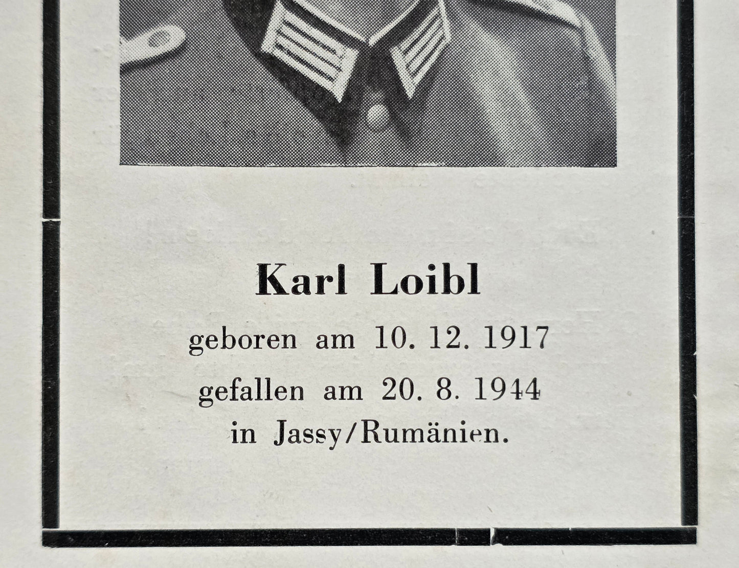 Sterbebild Brüder Fischersdorf Hauptmann Jassy Rumänien Leutnant Panzer Regt. Endkampf Daleiden Eifel - www.mmilitaria.com