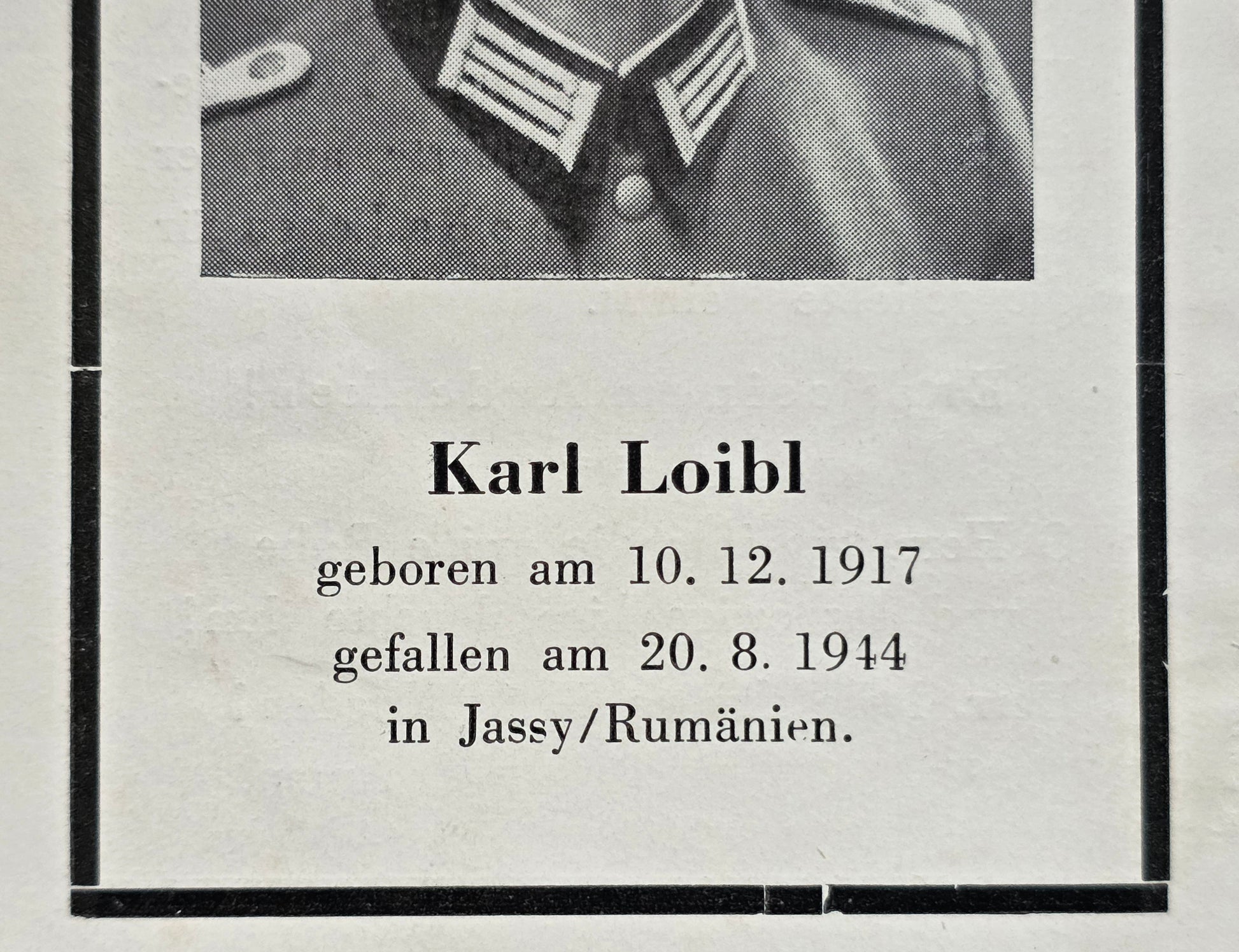 Sterbebild Brüder Fischersdorf Hauptmann Jassy Rumänien Leutnant Panzer Regt. Endkampf Daleiden Eifel - www.mmilitaria.com
