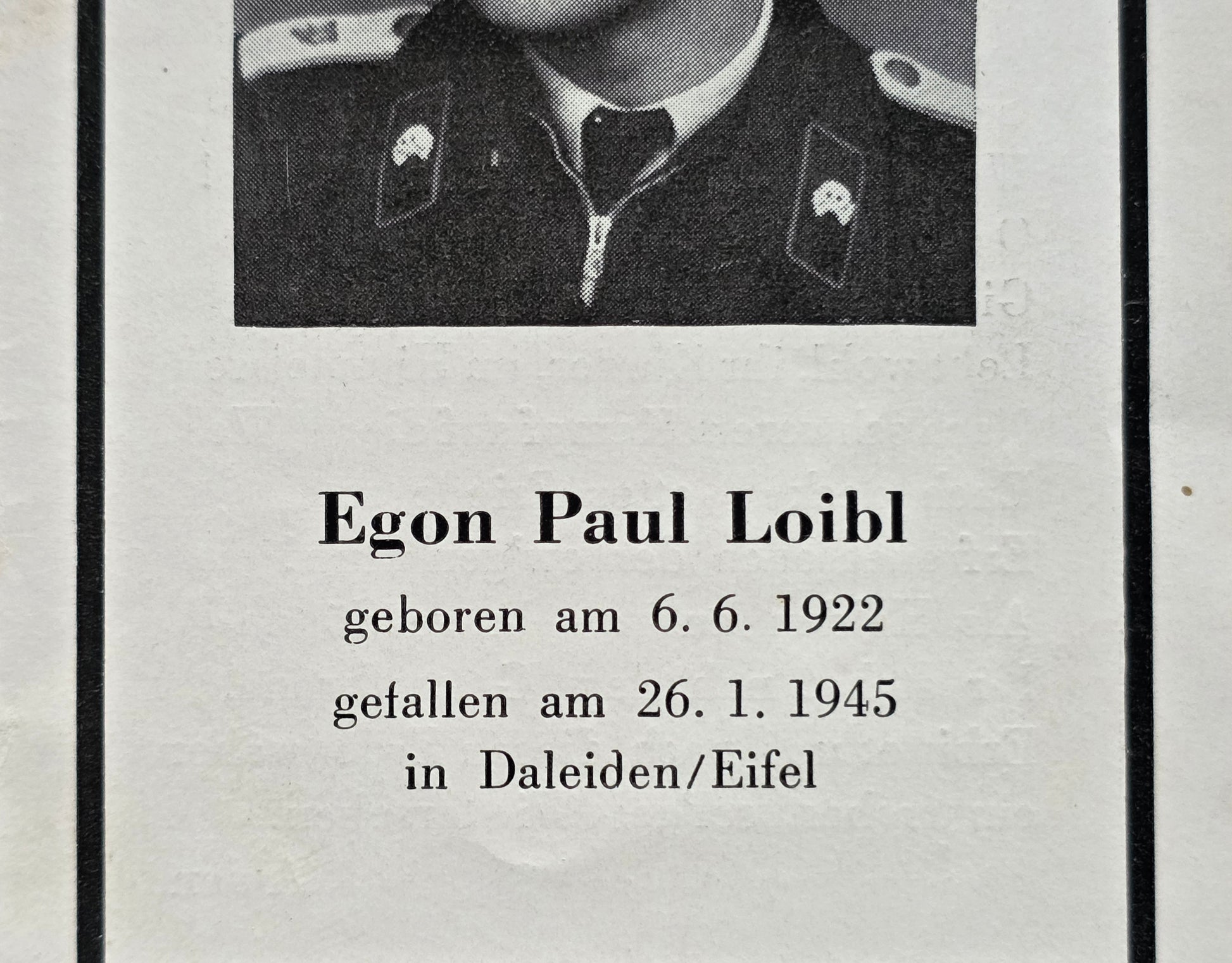 Sterbebild Brüder Fischersdorf Hauptmann Jassy Rumänien Leutnant Panzer Regt. Endkampf Daleiden Eifel - www.mmilitaria.com