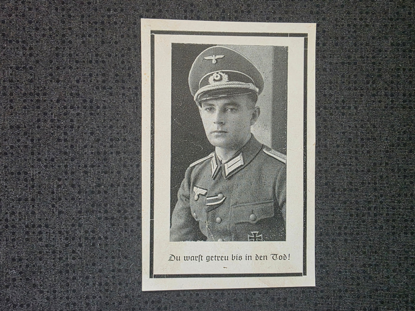 Sterbebild Oberleutnant Beuthen Btl.-Adjutant Grenadier Regt. Kolonka Ukraine