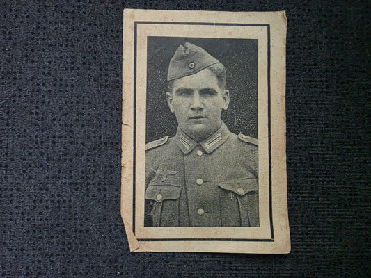 Sterbebild Schütze Eben 2.Res. Gren. Btl. 62 Entwaffnung Italienische Armee Gap Frankreich