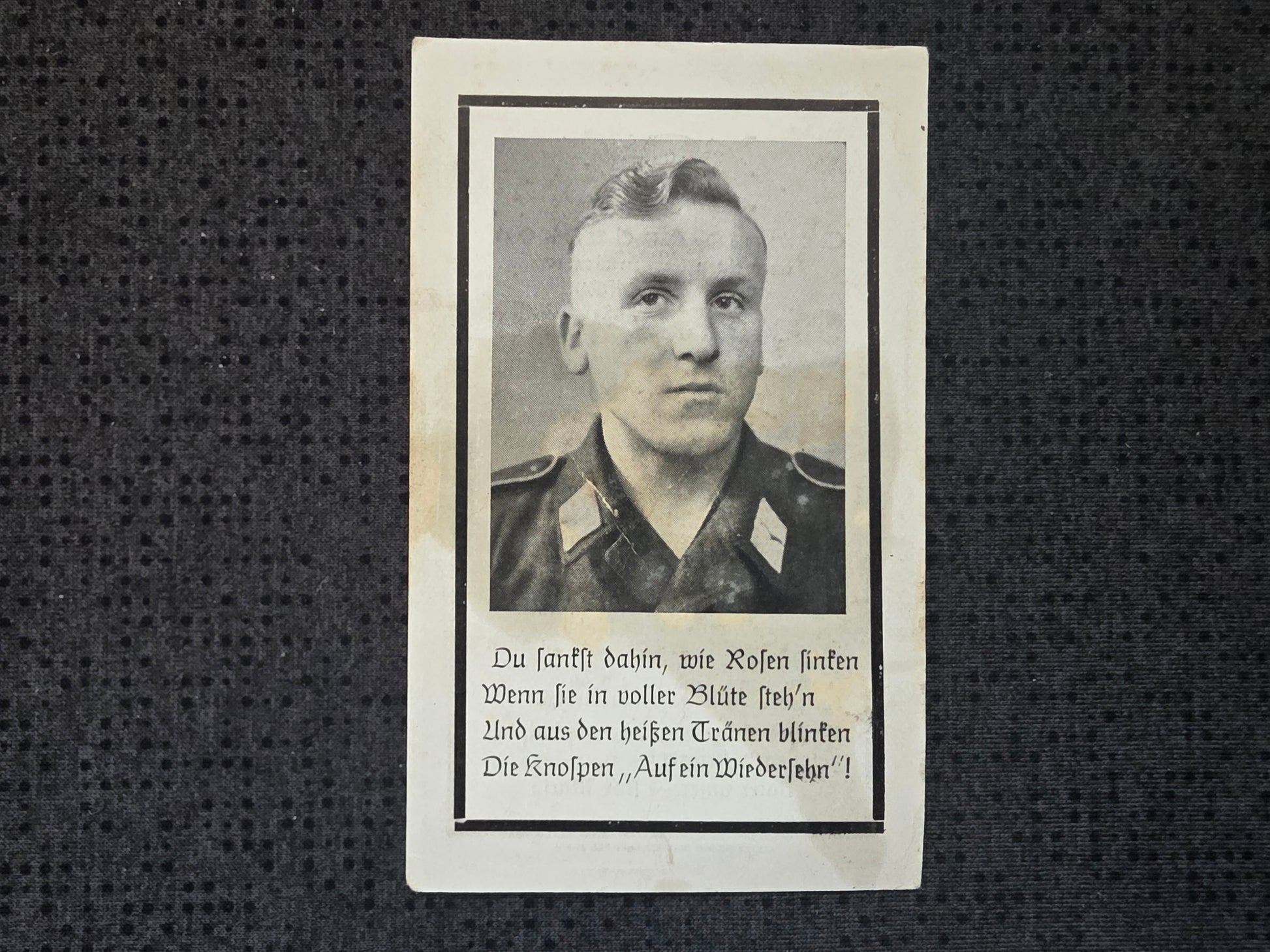 Sterbebild Gefreiter Eglfing 3. Panzer-Pio. Btl. "Hermann Göring" HG Dely-Ibrahim Algerien - www.mmilitaria.com