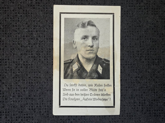 Sterbebild Gefreiter Eglfing 3. Panzer-Pio. Btl. "Hermann Göring" HG Dely-Ibrahim Algerien - www.mmilitaria.com