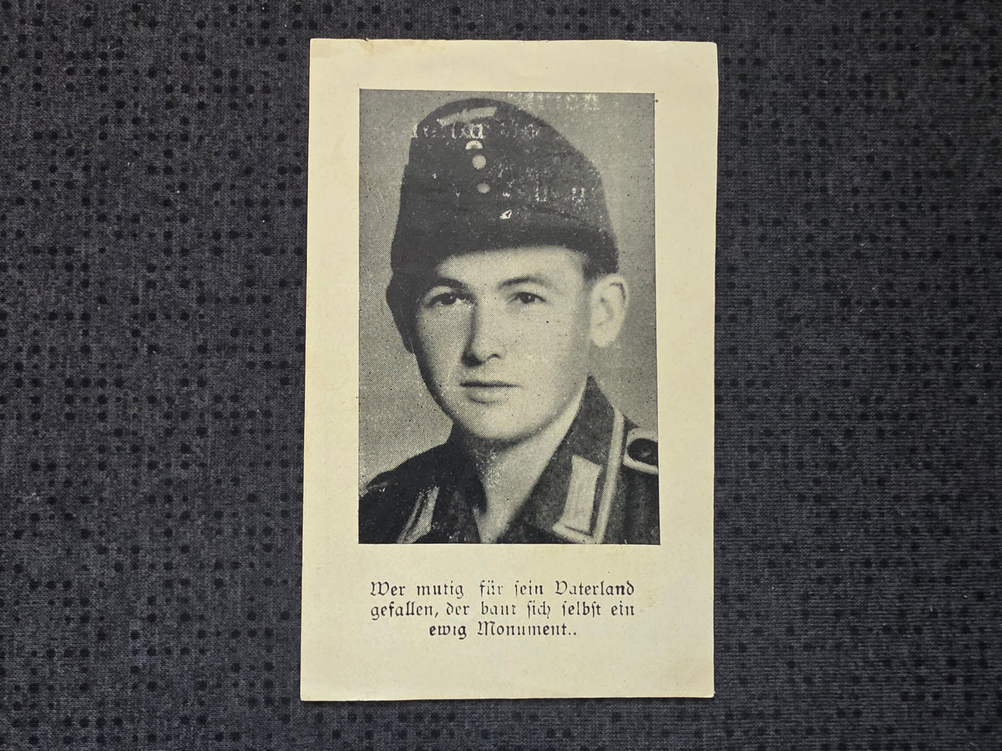 Sterbebild Unteroffizier Gebirgsjäger Regt. Vukovar Kroatien - www.mmilitaria.com