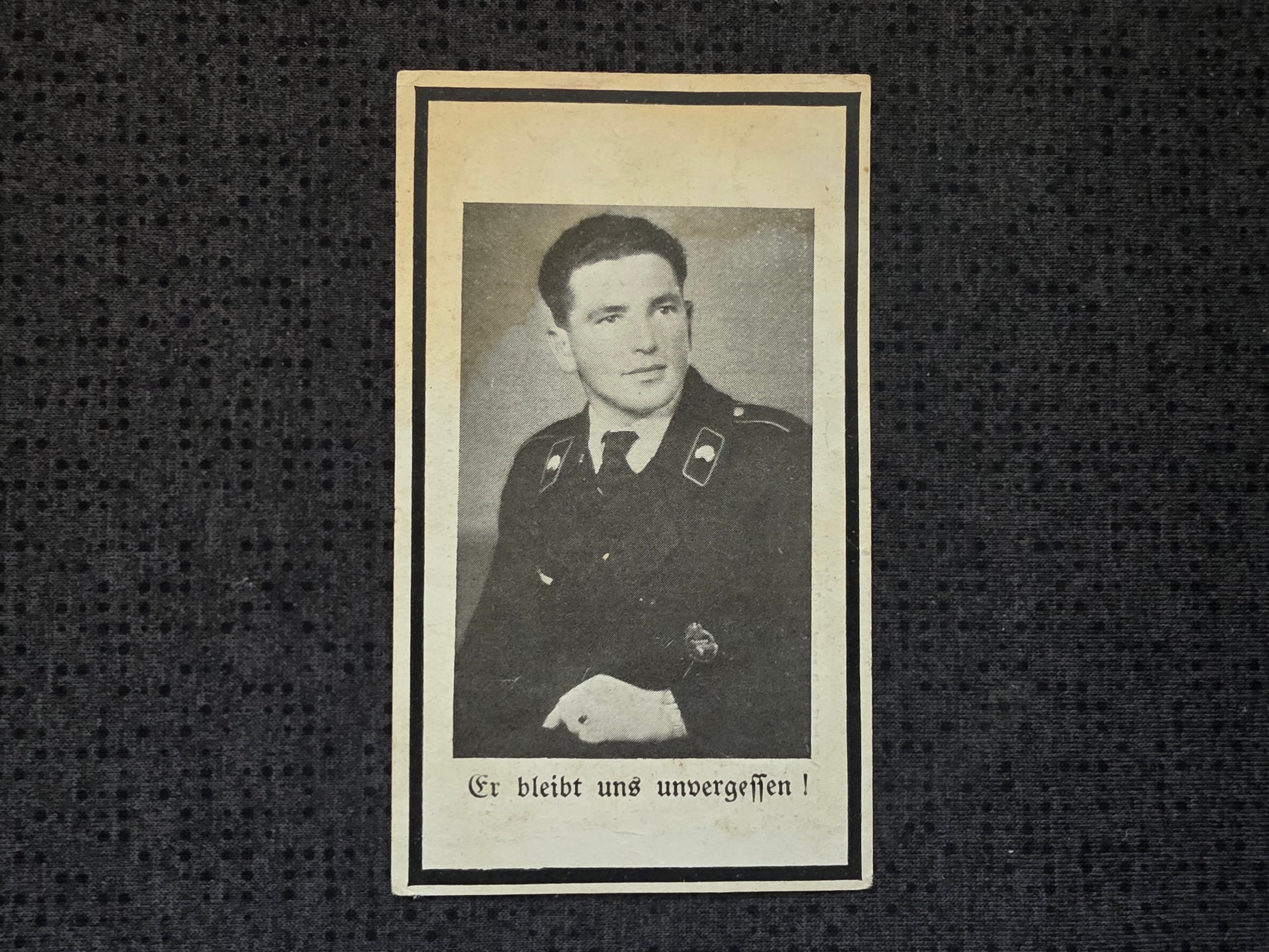 Sterbebild Unteroffizier Inzersdorf 1. Komp. Schwere Panzer Abt. 502 PSA Mischkino Russland - www.mmilitaria.com