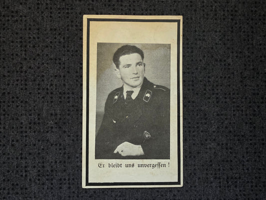 Sterbebild Unteroffizier Inzersdorf 1. Komp. Schwere Panzer Abt. 502 PSA Mischkino Russland - www.mmilitaria.com