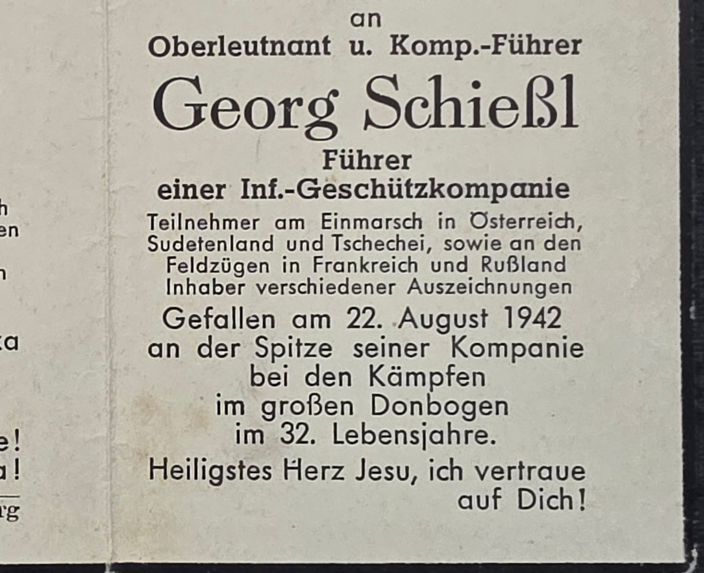 Konvolut Nachlass Familie Amberg + Sterbebilder + Fotos + Feldpost Werfer Regt. 88 - www.mmilitaria.com