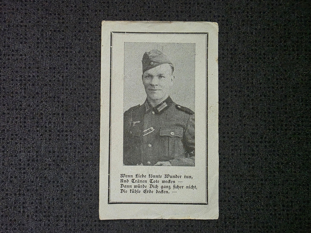Sterbebild Obergefreiter Landesschützen Btl. 55 Jahre Osten - www.mmilitaria.com