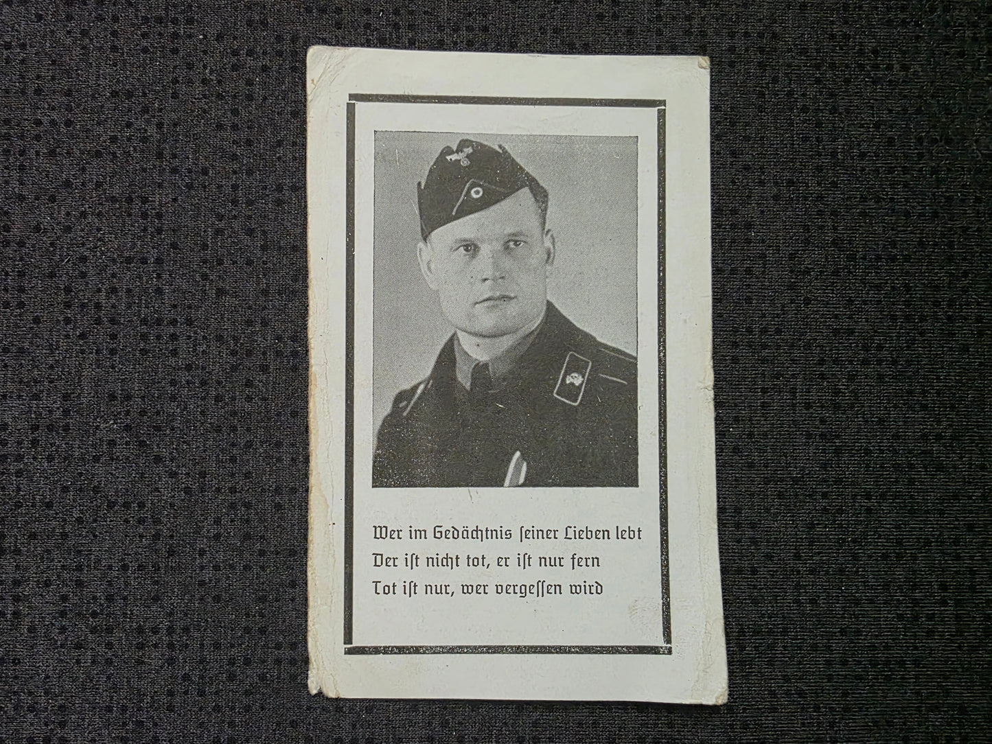 Sterbebild Unteroffizier Neumühlhausen Panzer-Aufklärungs-Abt. 17 PSA Porwancze Ukraine