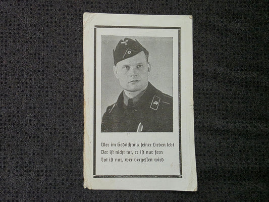 Sterbebild Unteroffizier Neumühlhausen Panzer-Aufklärungs-Abt. 17 PSA Porwancze Ukraine